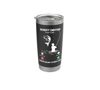 Sorry I Missed Your Call I Was On My Other Line Fishing Vaso térmico de acero inoxidable de doble pared