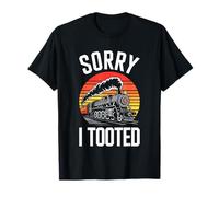 Sorry I Tooted Train Shirt Hombres Adultos Niños Niños Niño Niño Camiseta
