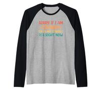 Sorry If I Am Cranky I'm In My Terrible 70's Right Now Camiseta Manga Raglan