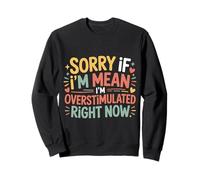Sorry If I'm Mean I'm Overstimulated Right Now |- Sudadera