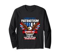 Sorry If My Patriotism Ofends You American Eagle USA Cita Manga Larga