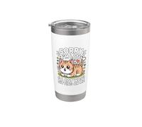 Sorry I'm Late A Cat Was Sitting On Me Vaso térmico de acero inoxidable de doble pared