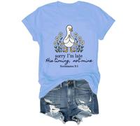 Sorry Im Late His Timing Not Mine Camisa Im Sorry, Azul (carolina blue), XL