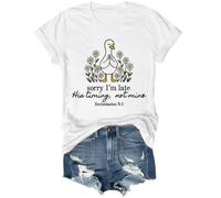 Sorry Im Late His Timing Not Mine Camisa Im Sorry, blanco, 3XL