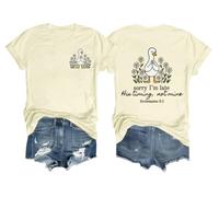 Sorry Im Late His Timing Not Mine Camisa Im Sorry Christian Duck, Amarillo cremoso, S