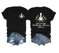 Sorry Im Late His Timing Not Mine Camisa Im Sorry Christian Duck, Negro, L