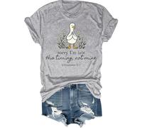 Sorry I'm Late His Timing Not Mine - Camiseta de manga corta Eclesiastés 3:1, gris, S