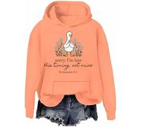 Sorry I'm Late His Timing Not Mine Sudadera Ecclesiastés 3:1 Sudadera con capucha Christian Goose Camisa de manga larga, Hami Orange-h, XXL