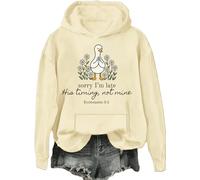 Sorry I'm Late His Timing Not Mine Sudadera Ecclesiastés 3:1 Sudadera con capucha Christian Goose Camisa de manga larga, Khika-h, M