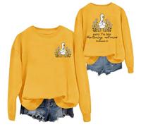 Sorry Im Late His Timing Not Mine Sudadera Im Sorry Christian Duck, amarillo, XXL