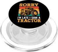 Sorry I'm Late I Saw A Tractor PopSockets PopGrip para MagSafe