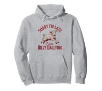 Sorry I'm Late I Was Dilly Dallying Baby Lamb Sheep gráfico Sudadera con Capucha
