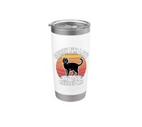 Sorry I'm Late My Cat Needed Me Vaso térmico de acero inoxidable de doble pared
