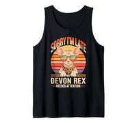 Sorry I'm Late My Devon Rex Needed Attention Camiseta sin Mangas