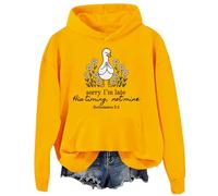 Sorry I'm Late Sudadera Sorry Im Late His Timing Not Mine Ecclesiastes 3:1 Sudadera con capucha con versículo bíblico cristiano, Amarillo-2, XXL