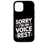 Sorry I'm On Voice Rest Vocal Choir Singer Rest |- Carcasa para iPhone 12/12 Pro
