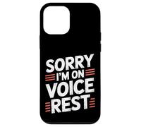 Sorry I'm On Voice Rest Vocal Choir Singer Rest |- Carcasa para iPhone 12 Mini
