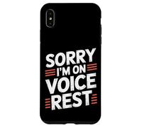 Sorry I'm On Voice Rest Vocal Choir Singer Rest |- Carcasa para iPhone XS MAX