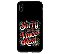 Sorry I'm On Voice Rest Vocal Choir Singer Rest - Carcasa para iPhone XS MAX
