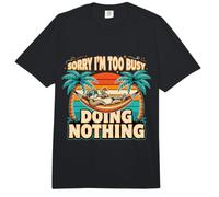 Sorry I'm Too Busy Doing Nothing Lazy Mood Puns Comfort Colors Adult Heavyweight T-Shirt