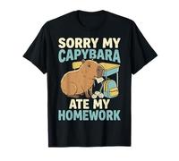 Sorry My Capybara Ate My Homework Camiseta