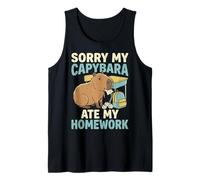 Sorry My Capybara Ate My Homework Camiseta sin Mangas