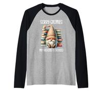 Sorry My Weekend is All Booked Bookish Gnome Reading a Book Camiseta Manga Raglan