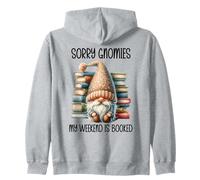 Sorry My Weekend is All Booked Bookish Gnome Reading a Book Sudadera con Capucha
