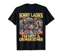 Sorry Not A Grower Edgy Skeleton Meme pirateado Camiseta