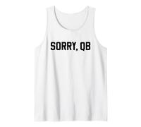Sorry, QB Funny Minimalist Retro Offensive Line Sarcastic Camiseta sin Mangas