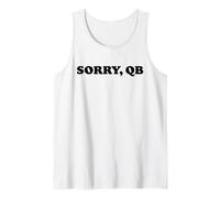 Sorry, QB Funny Minimalist Retro Offensive Line Sarcastic Camiseta sin Mangas