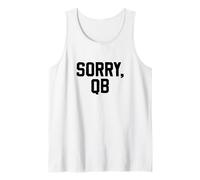 Sorry, QB Funny Minimalist Retro Offensive Line Sarcastic Camiseta sin Mangas