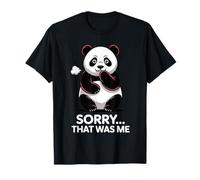Sorry That Was Me Panda Divertido Pedo Broma Humor Camiseta