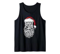 Sorry This Beard Is Taken Cool Christmas Santa Claus Graphic Camiseta sin Mangas
