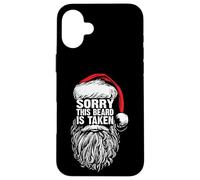 Sorry This Beard Is Taken Cool Christmas Santa Claus Graphic Carcasa para iPhone 16 Plus