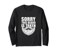 Sorry This Beard Is Taken Funny Statement Novedad Marido Manga Larga
