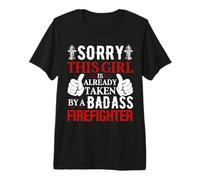 Sorry This Girl by A Firefighter Proud Firefighters Lovers Camiseta Premium
