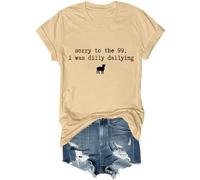 Sorry to The 99 I was Dilly Dallying Camisa Christian Lost Sheep Camisa, caqui, M