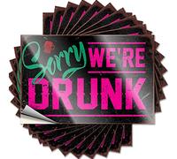 Sorry We're Drunk Sweet Tattoo | Decoración de escritorio para hombres, cubierta de vinilo impermeable a cuadros extraíble (12 x 18 cm)