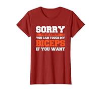 Sorry You Had A Bad Day You Can Touch My Biceps If You Want Camiseta, Mujer, Arándano, S