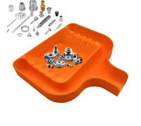 Sorting Tray with Funnel, Efficient Parts Separator to Hardware Storage, 6.69×6.69 Inches Compact Stackable Organizer Accessories for Workshop, Toolboxes, Garage, Store, Crafting, Homemade Use
