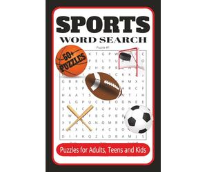 Sorts word search: Puzzles for Adults, Teens and Kids: Crossword puzzles with easy to read print about sports, baseball, football, hockey, tennis, and ... travel ,vacations, holidays and relaxation