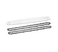 SORTZ 1 Set 2Pcs 50 Knots 14 Inch Chainsaw Chain Saw and 1 Guide Blade 14 Inch