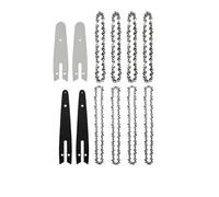 SORTZ Combo de Cadena de guía de 4/5/6 Pulgadas, Accesorio de Motosierra Universal portátil for Piezas de Herramientas de poda de árboles (Color : A, Size : 4and6inch Set C)