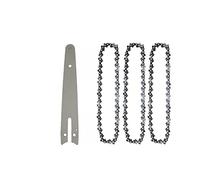 SORTZ Minicadenas de Motosierra de Acero de 4/6/8 Pulgadas, 1 Uds., Accesorios for motosierras eléctricas, Cadenas de Repuesto for Mini Motosierra eléctrica (Color : A, Size : 6 Inch SET3)