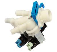 SOS Accessoire Electroválvula de 3 Vías Lavadora 4055125225 AEG, Acero Inoxidable, Válvula Multipuerto, 3 Puertos