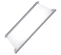 SOS ACCESSOIRE Estantería de vidrio para refrigerador, 454 x 303 mm, Blanco brillante, 2 secciones, 2 puertas, Congelador, 1.27 kg