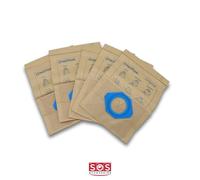 SOS Accessoire - Recambio - Caja de 5 bolsas de papel GS/GM80 (155719-30132) para aspirador 82095000 NILFISK