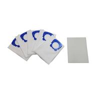 SOS - Caja de 5 bolsas + 1 filtro compatible para aspiradora - ZR200520 Rowenta Moulinex, TEFAL