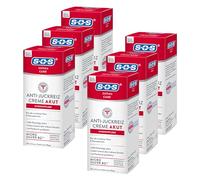 SOS Derma Care Crema antipicor, cuidado intensivo agudo, 6 x 100 ml, alivia el picor de la piel seca y neurodermatitis, con pantenol y micro plata, adecuada para adultos y niños